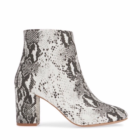 • 5X H P • Micro Suede Snake Print Vegan Booties - Picture 2 of 5